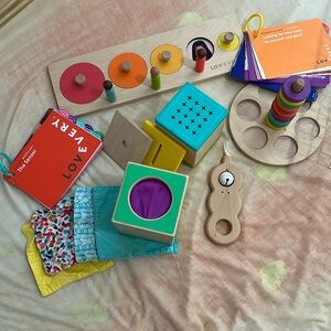 Lovevery Colorful Wooden Kids Toy Set